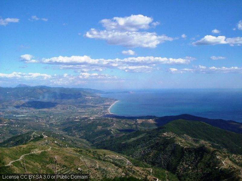 Cilento, panorama dal Monte Stella