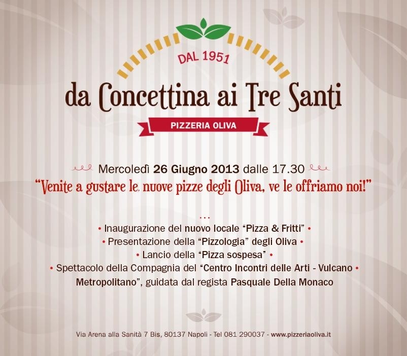 Napoli, manifesto pizzeria Concettina Tre Santi, pizza sospesa, Sanità.